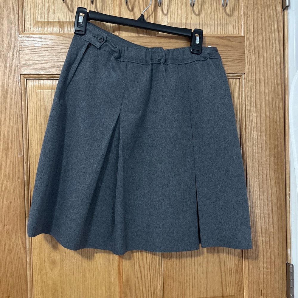 Elegant Charcoal A-Line Skirt